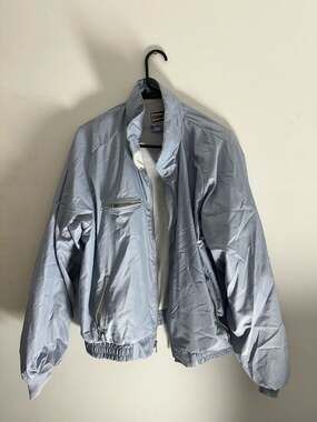 Vintage Champion Versatech Windbreaker Jacket XL Made in USA Light Blue
